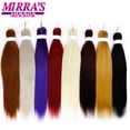 thumbnail image 2 of Mirra's Mirror-extensiones de cabello trenzado Ombre, trenzas sintéticas fáciles, Morado, marrón, rojo, Afro Jumbo, 20 "/26", 2 of 4