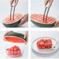 thumbnail image 4 of Stainless Steel Watermelon Dicing Tool,Watermelon Cutter Slicer Stainless Steel Watermelon Cube Cutter Quickly Watermelon Fun Fruit Melon Cutter for Kitchen Gadget, 4 of 9