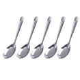thumbnail image 1 of 5pcs Long Handle Porridge Spoons Stainless Steel Soup Spoons Rice Spoons, 1 of 9