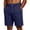 A459 Blue, variant on Men's Casual Summer Shorts Lightweight Breathable Classic Fit Elastic Waist Drawstring with Button Detail and Side Pockets for Lounge Beach Vacation Golf Everyday Wear