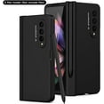 thumbnail image 3 of Compatible Samsung Galaxy Z Fold 3 Case with Hinge Protection & S Pen Slot,Full Protective Cover with Front Screen Protector Case for Samsung Z Fold 3 Phone Case,Samsung Z Fold 3 5g Case Black, 3 of 15