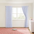 thumbnail image 2 of Mainstays Kids Light Purple Printed Glow in the Dark Blackout Rod Pocket with Back Tabs Single Curtain Panel, Multicolor Star Print, 38" W x 84" L, 2 of 10