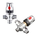 thumbnail image 4 of Ruibeauty Temperature Control Thermostatic Mixer Valve,Cold and Hot Water Mixing Valve, DN15 G1/2,Valve Faucet Tap with Check Valve, 4 of 5
