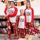 thumbnail image 1 of 2023 New Christmas Mother Father Kids Matching Pajamas Set Baby Dog Romper Letter Print Casual Soft Clothes Family Look Outfits, 1 of 3