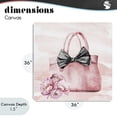 thumbnail image 4 of Stupell Industries Shabby Chic Blush Glam Time Bag Canvas Art, 36 x 36, by Kim Allen, 4 of 8