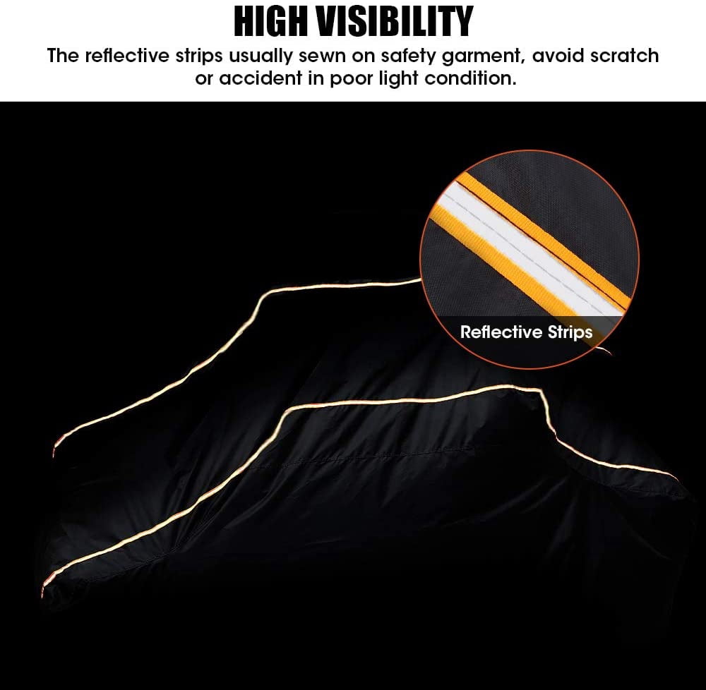 UTV Storage Cover Compatible with 2-3 Seater Polaris RZR Can-Am Kawasaki CFMOTO Arctic Cat Protection Black