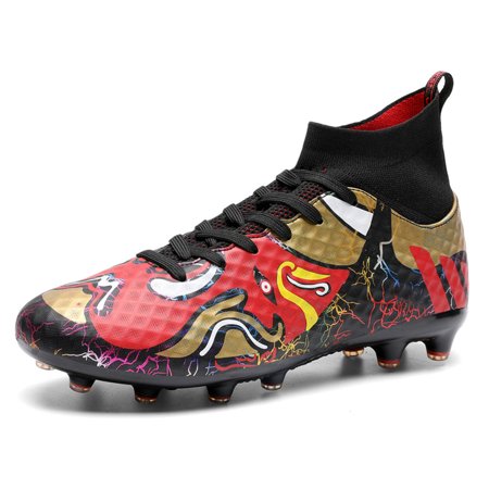 

Element & Stitch Men s Soccer Shoes Football Boots Cleats High-Top Spikes Soccer Shoes Boys Outdoor Indoor Athletic Training Sneakers
