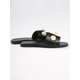 thumbnail image 4 of Fashion Brown Slide Sandals For Women, Faux Pearl Decor Cut Out Design Sandals, 4 of 4