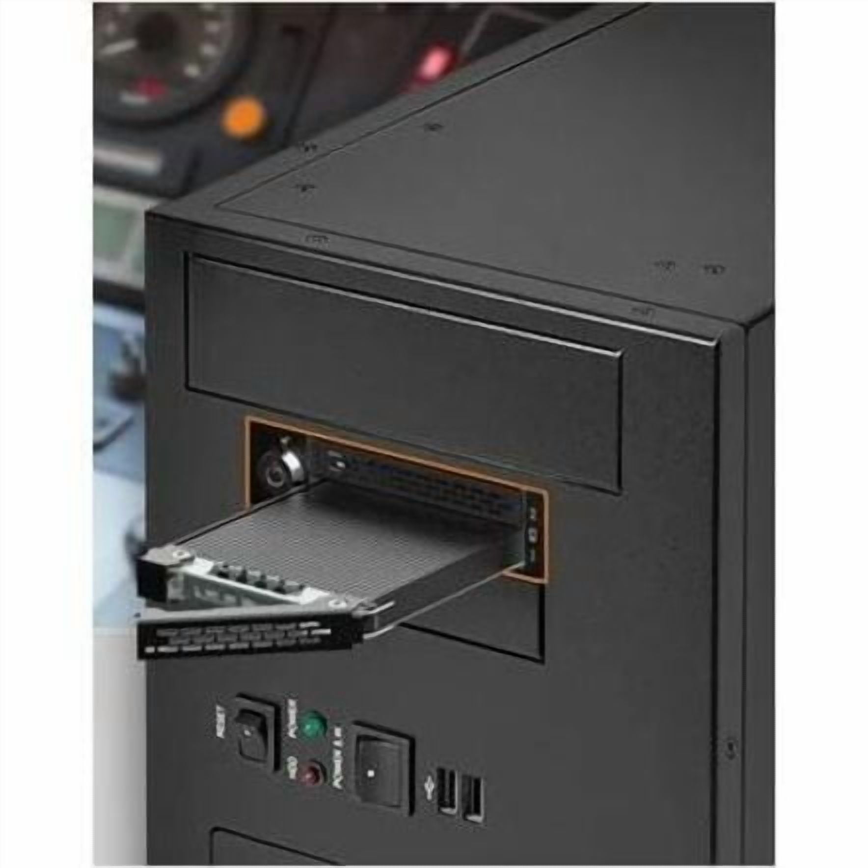 Icy Dock ToughArmor MB833MK-B V2 Drive Enclosure for 3.5" M.2, PCI Express NVMe 4.0 - SFF-8654 SlimSAS Host Interface Internal - Black (mb833mk-bv2)