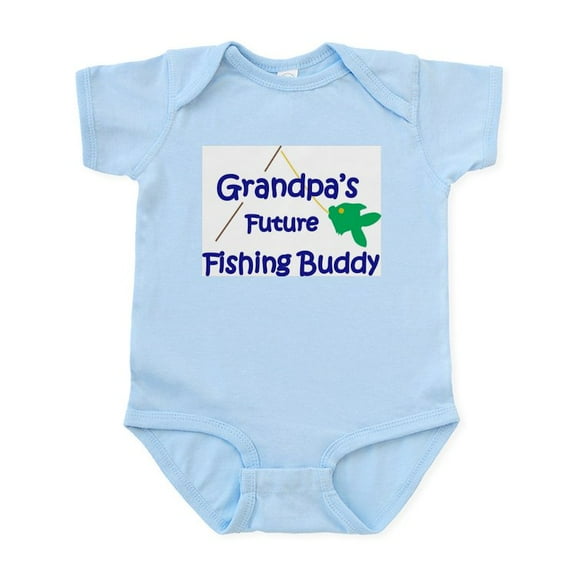 CafePress - Grandpa's Future Fishing Buddy Body Suit - Baby Light Bodysuit, Size Newborn - 24 Months