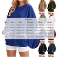 thumbnail image 3 of Horkkom Womens Crewneck Sweatshirt Solid Color Long Sleeve Casual Tops Pleated Soft Pullover Sweatshirts with Pockets, S-2XL, 3 of 8