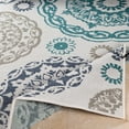 thumbnail image 4 of Mark&Day Outdoor Area Rugs, 3x5 Ethan Cottage Indoor/Outdoor Teal Area Rug (3'7" x 5'7"), 4 of 5
