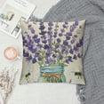 thumbnail image 2 of PHYHOO Farmhouse Decor Pillow Covers Eucalyptus Leaves Lavender Jar Grey Purple Decorative Throw Pillow Covers Pillowcase Spring Decorations for Sofa, 2 of 5