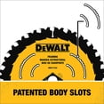 thumbnail image 3 of Hoja de sierra circular DEWALT DWA171460B10 para cortar madera, 7.25 pulgadas, 60 T, 3 of 3