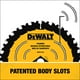 thumbnail image 3 of Hoja de sierra circular DEWALT DWA171460B10 para cortar madera, 7.25 pulgadas, 60 T, 3 of 3