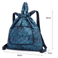 thumbnail image 5 of Xinyolin Foldable Flower Print Nylon Drawstring Waterproof Large Capacity Backpack Handbag for Shopping, 5 of 8