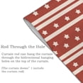 thumbnail image 5 of ZNDUO Blackout Door Curtains, Insulated Blackout Patriotic Stars Stripes Red Pattern Window Curtain for Living Room Kitchen Bathroom Bedroom, 34x56 Inches, 5 of 7