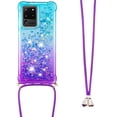 thumbnail image 3 of Funda para Samsung Galaxy S20 Ultra 5G Brillantina Líquida Divertida Reluciente y con Cristales en Movimiento Cuerpo Cruzado con Cordón Ajustable, 3 of 5