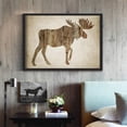 thumbnail image 4 of North American Animal Wall Art Posters and Prints Moose,Bald Eagle,Buck Deer,Grizzly Bear Art Painting Rustic Cabin Home Decor, 4 of 5