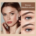 thumbnail image 4 of Dual-Color Black Dark Brown Eyebrow Stamp Stencil Kit with Reusable Eyebrow Stencils, Brush, Eyebrow Razor, Brow Stamping Shaping Kit Long Lasting Waterproof Tinting Definer Brow Powder, 4 of 5