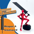 thumbnail image 4 of Set de figuras de acción Qoopower T13 Titan 13 Robot impreso en 3D, 4 of 7
