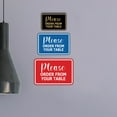 thumbnail image 2 of Signs ByLITA Classic Framed, Please Order From Your Table Sign (Blue) - Small, 2 of 6