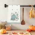 thumbnail image 2 of Fall Pumpkin Kitchen Towel Autumn Dish Towels, Seasonal Cute Decoration Hand Towels for Kitchen Bathroom (D), 2 of 6