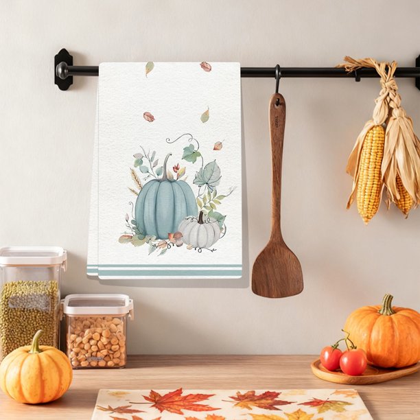 Toalla de Cocina de Acción de Gracias | Paño de Cocina de Microfibra Multicolor de 65 X 45 Cm | Paño de Cocina Suave y Absorbente para Fiestas | Paño de Limpieza Duradero y Resistente a Las Manchas |
