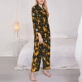 thumbnail image 3 of Balery Funny Fox by the Field Conjunto de Pijama con Estampado para Mujer, Conjunto de Dos Piezas con Manga Larga, Ropa de Dormir Suave con Bolsillos, Pijamas Cómodos-Large, 3 of 7
