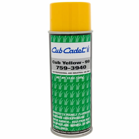CUB CADET 759-3940 Cub Yellow 99 Spray Paint 12oz Aerosol Spray Paint Can
