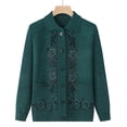 thumbnail image 2 of Ropa de primavera para personas de mediana edad y mayores, cárdigan fino, suéter de abuela para primavera y otoño, suéter para madre, abrigo, ropa para señora mayor, 2 of 5