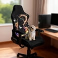 thumbnail image 3 of XYZCANDO Black Cat Gaming Chair Cover with Armrest Covers Anti-Scratch Gaming Chair Protective Cover with Zipper Protector for Large and Tall Reclining Gaming Chairs, 3 of 6