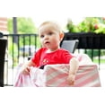 thumbnail image 7 of Amerteer Infant Nursing Cover for Car Seat, Multi Use, Pink and White Stripes, 7 of 7