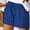 Blue, variant on Vivianyo HD Shorts for Women Summer Clearance Womens Plus Size Comfy Drawstring Casual Elastic Waist Pocket Loose Shorts Pants