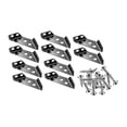 thumbnail image 1 of 10 piezas de soporte de estante de soporte de esquina triangular, conector fácil de instalar, multiusos Tornillos de acero inoxidable, 1 of 9