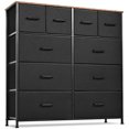 thumbnail image 1 of SortWise 10 Drawer Dresser Storage Tower for Closet, TV Stand Furniture with Wood Top and Metal Frame for Hallway, Entryway, Black, 1 of 8