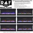 thumbnail image 3 of Regal Flame Spectrum 50" Modern Linear Electric 3 Sided Wall Mounted Fireplace, 3 of 9