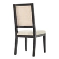 thumbnail image 5 of NPD Furniture Dover Faux Leather Dining Side Chair in Beige (Set of 2), 5 of 16