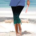 thumbnail image 2 of VERUGU Capris Pants for Women Spring Summer Fashion Casual Drawstring Printed Cropped Pants Green M, 2 of 5