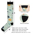 thumbnail image 3 of FORMRS Womens Knee High Socks Casual Long Thick Travel Daily Wear, 2 Pairs, Space Patterns, 3 of 6