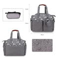 thumbnail image 3 of Bolsa de pañales Hugo impermeable multifunción gris, 3 of 9