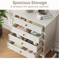 thumbnail image 4 of RoyalCraft Commode en Bois Grand Commode Tiroirs Organisateur de Rangement pour Chambre, Blanc, 4 of 8