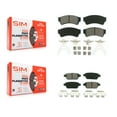 thumbnail image 1 of SIM Front Rear Semi-Metallic Brake Pads Kit for Car Ford Fusion Mazda 6 Lincoln MKZ Zephyr Mercury Milan KSM-100072, 1 of 8