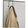 thumbnail image 2 of 75510 Double Coat Hook, for Partitions, Wire, 4-Inch x5-1/8-Inch x6-Inch, Black, 2 of 6