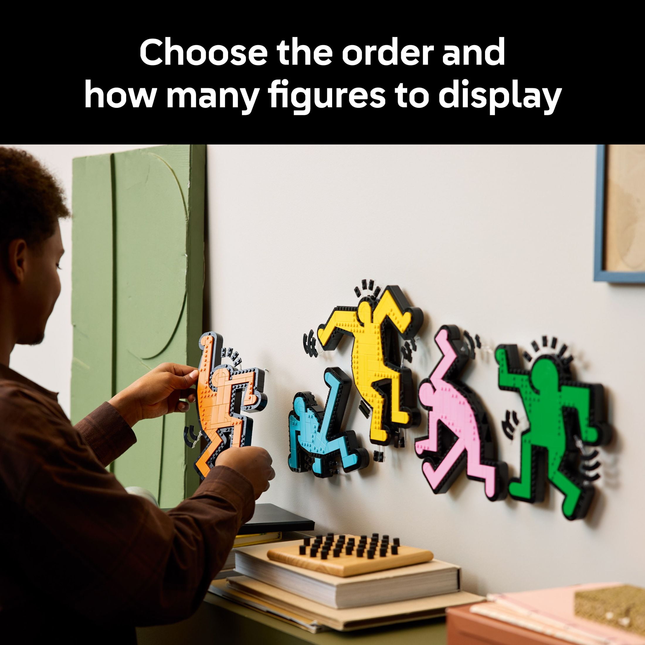 LEGO Art Keith Haring – Dancing Figures - Home Decor Building Set for Adults - Wall Art Decor - Gift Idea for Men, Women and Art Lovers who Enjoy DIY Arts and Crafts - 31216