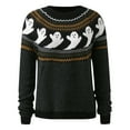 thumbnail image 4 of Women's Casual Pullover Sweater - Autumn Winter with Round Neck and Pattern - for Cozy Outfits, 4 of 6