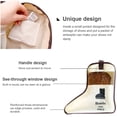 thumbnail image 4 of Zapatos de bolsa de arranque alta reutilizable zapatillas de deporte con cremallera botas cubidas de mano protector protector bolsa para adultos niños organizador accesorios beige grande seitruly HA011885-03, 4 of 7