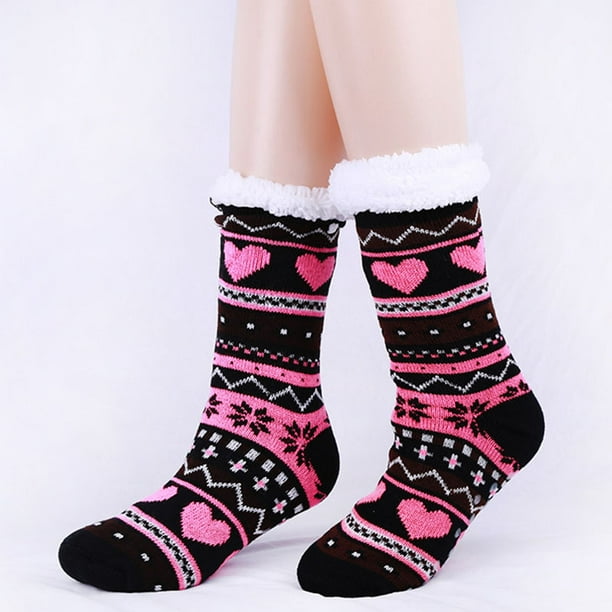 Womens Slipper Socks Non Slip Fuzzy Winter Warm Soft Cozy Thick