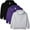 Purple/Black/Heather, variant on Marky G Apparel Boys' Fleece Long Sleeve Pullover Hoodie (Pack of 3)