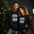 thumbnail image 2 of EcoLoom I'm A Proud Mom From Son To Mom Mothers Day Long Sleeve Unisex Midweight Crewneck Sweatshirt, 2 of 4